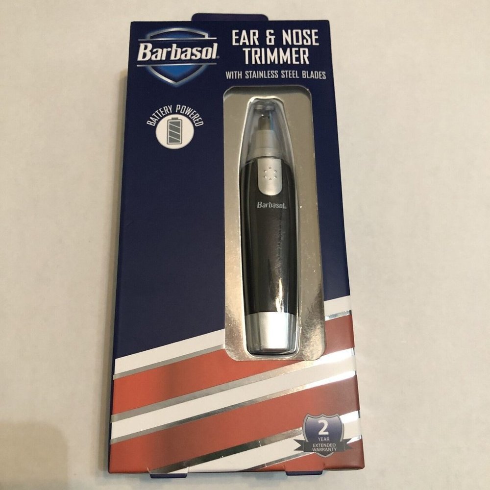 Ear And Nose Trimmer Barbasol Stainless Steel Blades Cordless